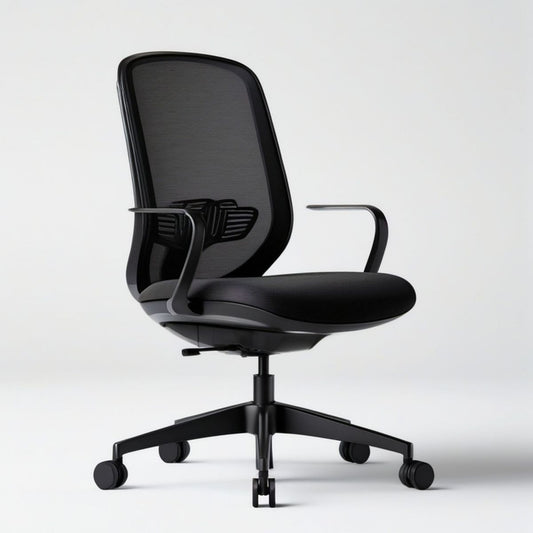 Ergonomischer Drehstuhl Schwarz, 62 x 62 x 94–104 cm